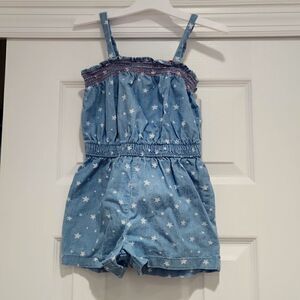 denim star romper 4T